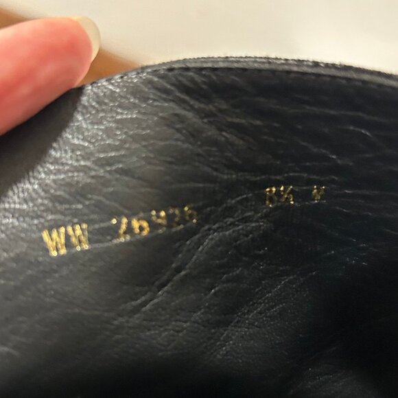 Stuart Weitzman Designer Pearl Black Suede Bacari Boots Size 8.5 - Picture 6 of 7